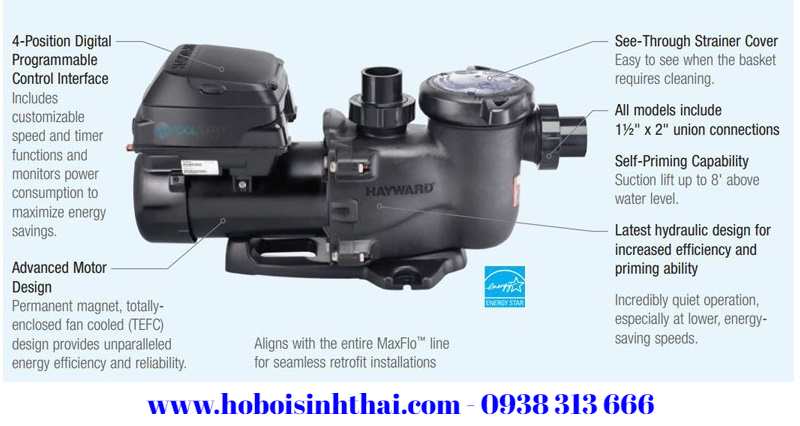 MÁY BƠM HAYWARD MAXFLO VS SP2303VSP, MÁY BƠM HỒ BƠI ASTRAL FX, MÁY BƠM HỒ BƠI HYDROSTORM ECO-V150, MÁY BƠM HỒ BƠI PENTAIR SUPERFLO VS